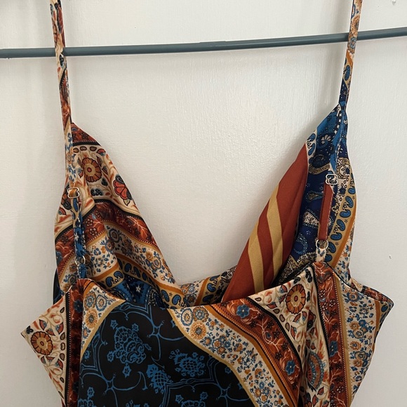 12th Tribe Scarf Pattern Dress - Picture 4 of 8